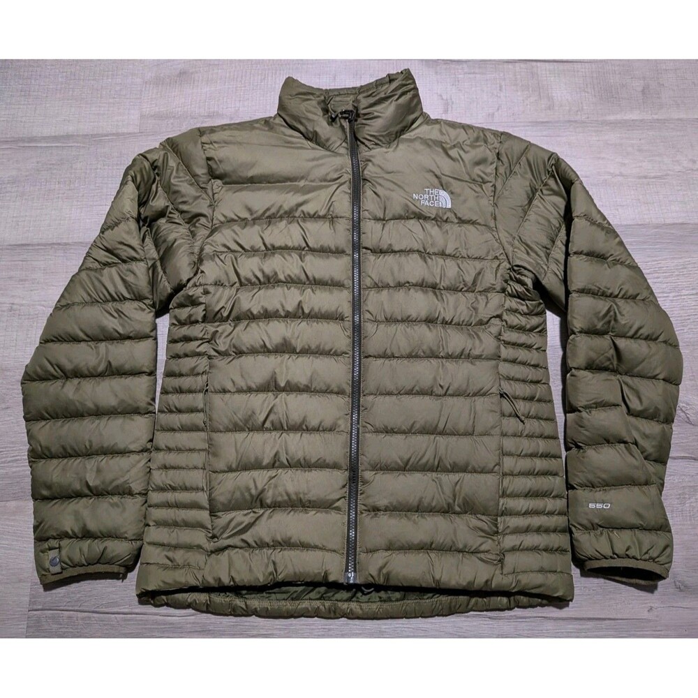 The North Face Flare 550 Down Puffer Lightweight Jacket Men's Size S Olive